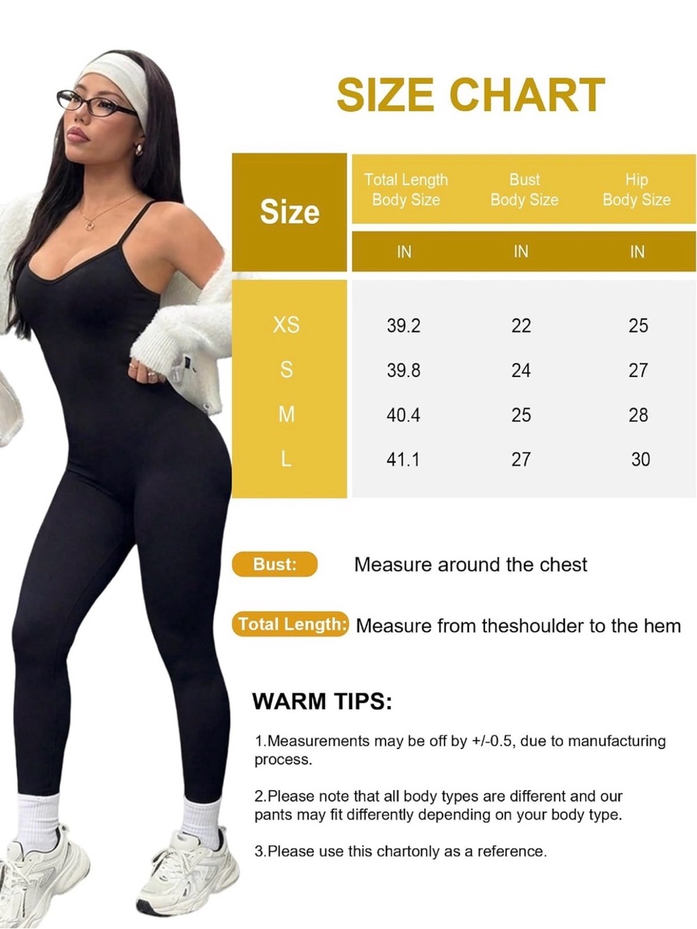 Black Strappy Back Women's Performance Jumpsuit - Picture 6 of 7